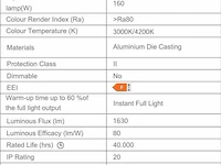 5 x hangende led-spot voor magnetische rail 48v – 20w – zwart. - afbeelding 3 van  4