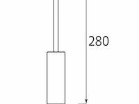 5 x hangende led-spot voor magnetische rail 48v – 20w – zwart. - afbeelding 4 van  4
