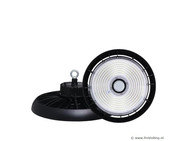 5 x highbay led slim 150w – 6500k koud wit – ufo ip65 waterdicht – 19.500 lm - afbeelding 3 van  4