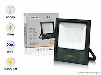 5 x led breedstraler 150w - waterdicht ip66 - 6500k koud wit - afbeelding 3 van  4