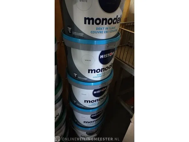 5 x monodek histor, wit - afbeelding 1 van  2