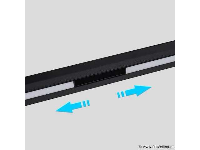 5 x mora lineaire led-spot voor magnetische rail 48v – 15w – zwart - afbeelding 4 van  5