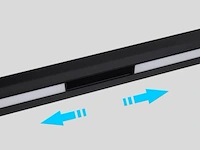 5 x mora lineaire led-spot voor magnetische rail 48v – 15w – zwart - afbeelding 4 van  5