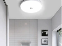 5 x ronde led plafondlamp met sensor – 20w – 6500k koud wit – ip54 – bewegingssensor – waterdicht - afbeelding 1 van  4