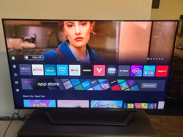 50 inch hisense 50a72nq 4k uhd qled tv (127cm) – nieuwstaat - inclusief afstandsbediening + handleiding - afbeelding 1 van  7