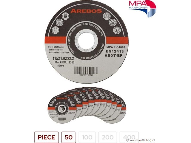 50 slijpschijven 115mm - afbeelding 5 van  5