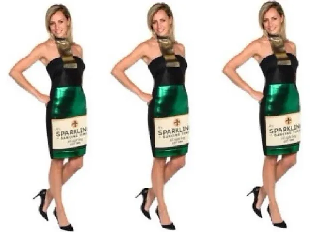50 x feestjurk champagne | maat l/xl - afbeelding 3 van  7