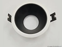 50 x inbouwlamp gu10 – rond – zwart/wit – ip20 - afbeelding 2 van  4