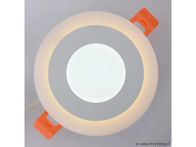 50 x tweekleurig led-paneel – wit / koud wit – 6w (3w + 3w) – aan/uit – binnen – smd – 100 mm - afbeelding 1 van  5