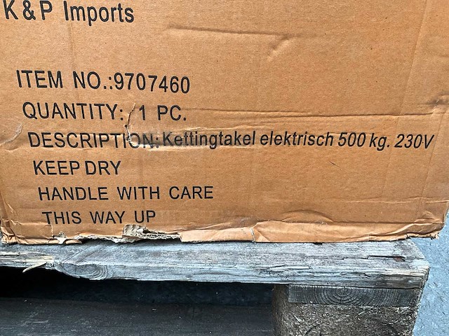 500 kg - elektrische kettingtakel - afbeelding 3 van  11