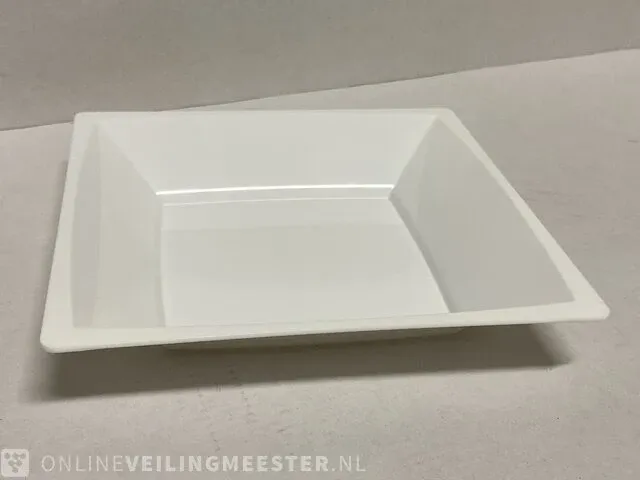 5000 vierkante dinerborden, serveerborden, grillborden wit - afbeelding 1 van  4