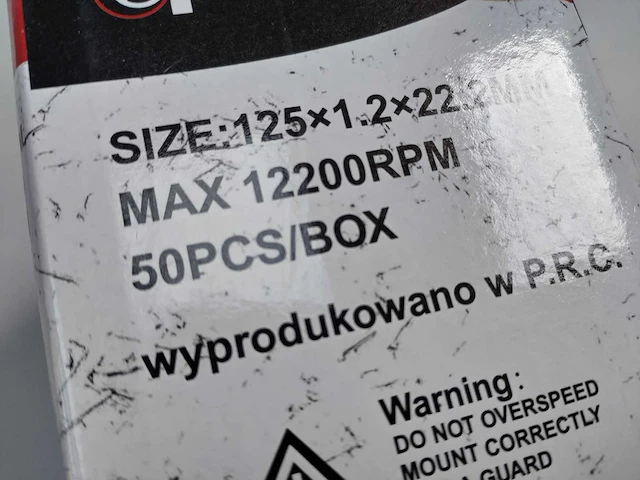 500x champion 5" 125x1 mm slijpschijf - afbeelding 3 van  3