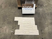 50m² stonedesign tenerife steenstrip wit - afbeelding 2 van  6
