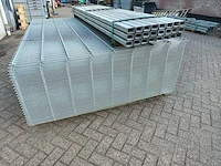 50x heras dubbelstaafs hekwerk gegalvaniseerd 8/6/8 163 hoog met 24 palen - afbeelding 7 van  13