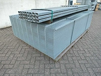 50x heras dubbelstaafs hekwerk gegalvaniseerd 8/6/8 163 hoog met 24 palen - afbeelding 8 van  13