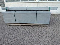 50x heras dubbelstaafs hekwerk gegalvaniseerd 8/6/8 163 hoog met 24 palen - afbeelding 9 van  13