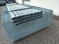 50x heras dubbelstaafs hekwerk gegalvaniseerd 8/6/8 163 hoog met 24 palen - afbeelding 11 van  13