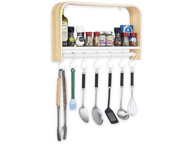 50x keuken wandplank 60x35x11, naturel - afbeelding 1 van  3