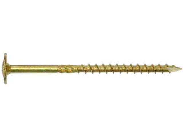 50x parco® tellerkopschroeven | 8,0 x 300 mm | geel-verzinkt | tx40 - afbeelding 1 van  3