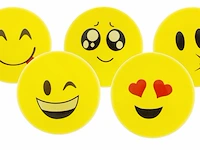 50x plastic voetbal smileys - afbeelding 1 van  3