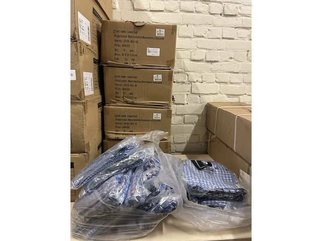 50x set van 6 boxershorts maat m, xl lower east - afbeelding 1 van  6