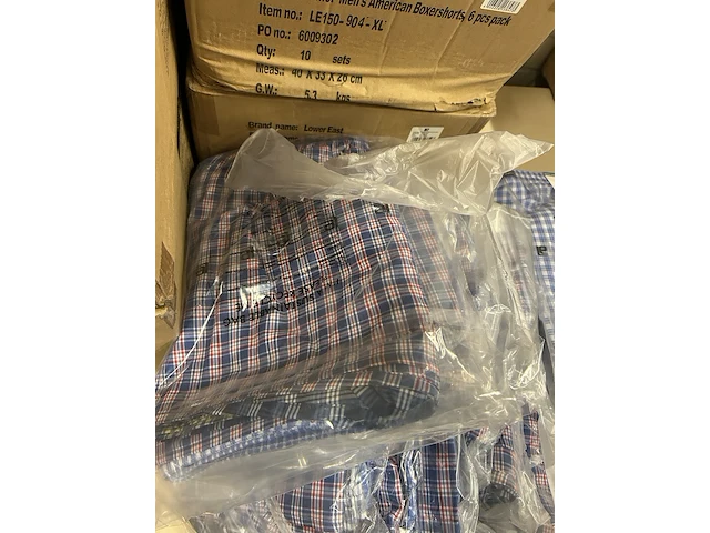 50x set van 6 boxershorts maat m, xl lower east - afbeelding 3 van  6