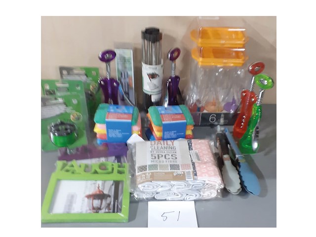 51 doos div. o.a. messenslijpers, glazen etc. - afbeelding 3 van  3