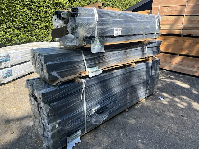 52x aluminium sleufpaal, schuttingpaal en toebehoren - afbeelding 3 van  6