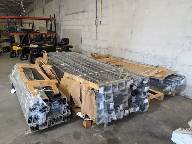 52x aluminium sleufpaal, schuttingpaal en toebehoren - afbeelding 5 van  6