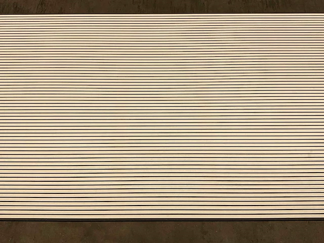 53,5m² hdm akoestische wandpanelen - clair white - 138,8x20,1 cm - afbeelding 3 van  8