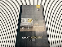 53,5m² hdm akoestische wandpanelen - clair white - 138,8x20,1 cm - afbeelding 4 van  8