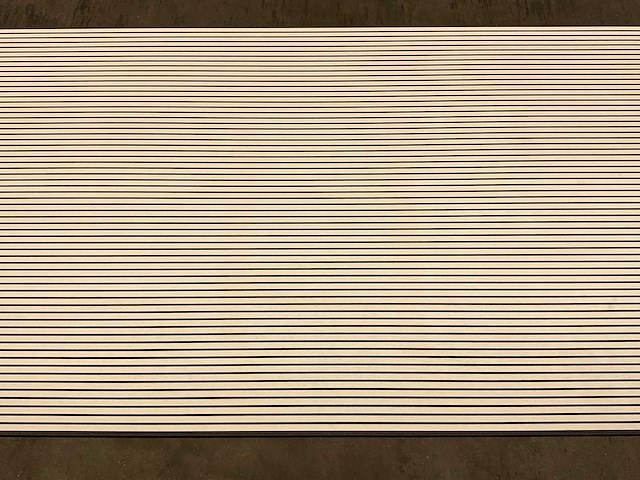 53,5m² hdm akoestische wandpanelen - clair white - 138,8x20,1 cm - afbeelding 3 van  8