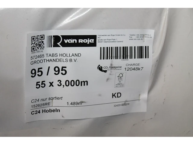 55 vurenhouten geschaafde balken 95 x 95 mm en lengte 300 cm (1,489 m3). let op! kavel is onderdeel van com... onderdeel van combinatiekavel combinatiekavel van kavels b246 t/m b250 zijnde 275 vurenhouten geschaafde balken 95 x 95 mm en lengte 300 cm (1,489 m3). - afbeelding 3 van  3