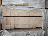 55 vurenhouten geschaafde balken 95 x 95 mm en lengte 300 cm (1,489 m3). let op! kavel is onderdeel van com... onderdeel van combinatiekavel combinatiekavel van kavels b246 t/m b250 zijnde 275 vurenhouten geschaafde balken 95 x 95 mm en lengte 300 cm (1,489 m3). - afbeelding 2 van  3