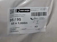 55 vurenhouten geschaafde balken 95 x 95 mm en lengte 300 cm (1,489 m3). let op! kavel is onderdeel van com... onderdeel van combinatiekavel combinatiekavel van kavels b246 t/m b250 zijnde 275 vurenhouten geschaafde balken 95 x 95 mm en lengte 300 cm (1,489 m3). - afbeelding 2 van  2