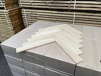 55,50 m2 eiken visgraat parketvloer - multiplank - onbehandeld 70x440 mm