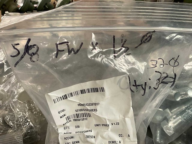 5/8 1.3/4” doorsnede flat washer (320x) - afbeelding 2 van  2