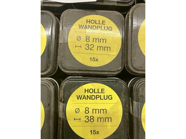 580 blik verpakkingen holle wand pluggen 8mm - afbeelding 3 van  3