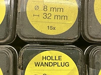 580 blik verpakkingen holle wand pluggen 8mm - afbeelding 3 van  3