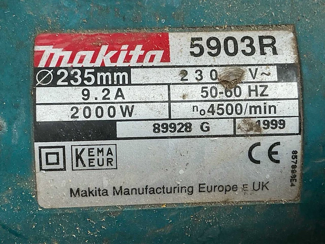 5903r cirkelzaagmachine - afbeelding 4 van  6