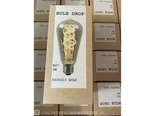 59x led lamp feliz, bulb drop, goud - afbeelding 2 van  4