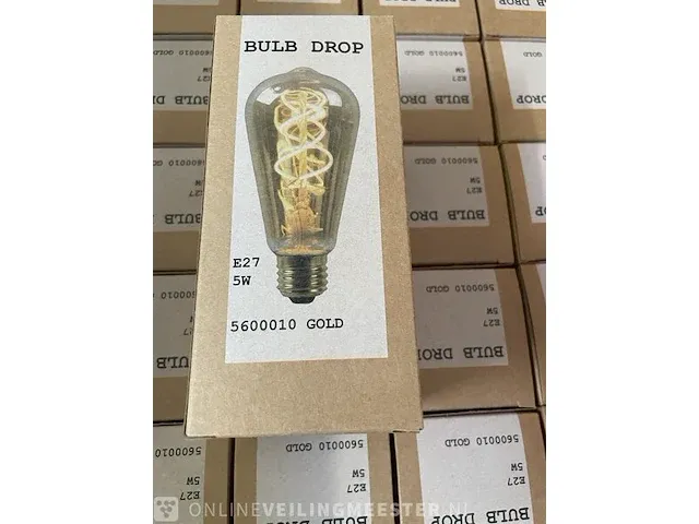 59x led lamp feliz, bulb drop, goud - afbeelding 3 van  4