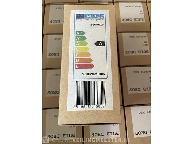 59x led lamp feliz, bulb drop, goud - afbeelding 4 van  4