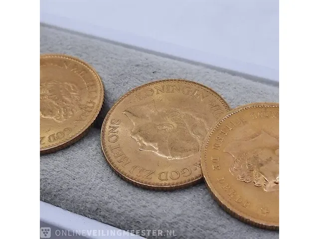 5x 10 gulden munt - afbeelding 2 van  11