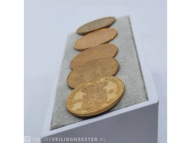 5x 10 gulden munt - afbeelding 1 van  11