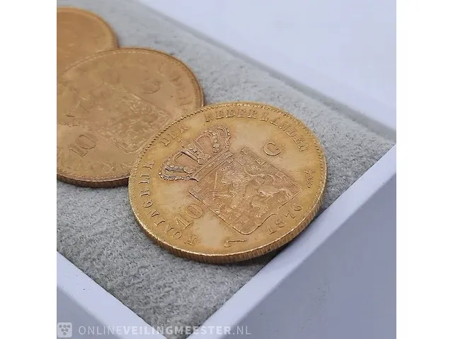 5x 10 gulden munt - afbeelding 4 van  11