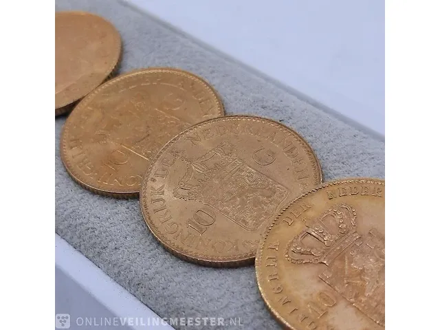 5x 10 gulden munt - afbeelding 5 van  11