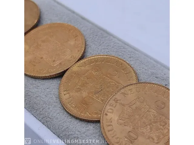 5x 10 gulden munt - afbeelding 6 van  11