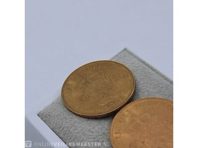 5x 10 gulden munt - afbeelding 8 van  11