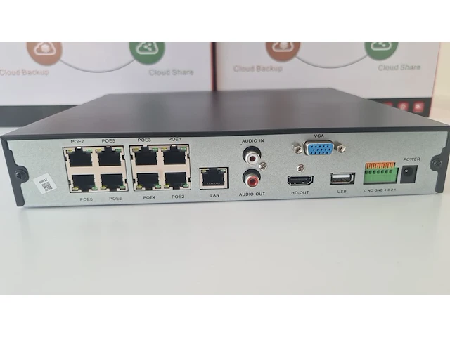5x 16 kanalen nvr met 8x poe herospeed, cpd708-ip5 - afbeelding 6 van  6